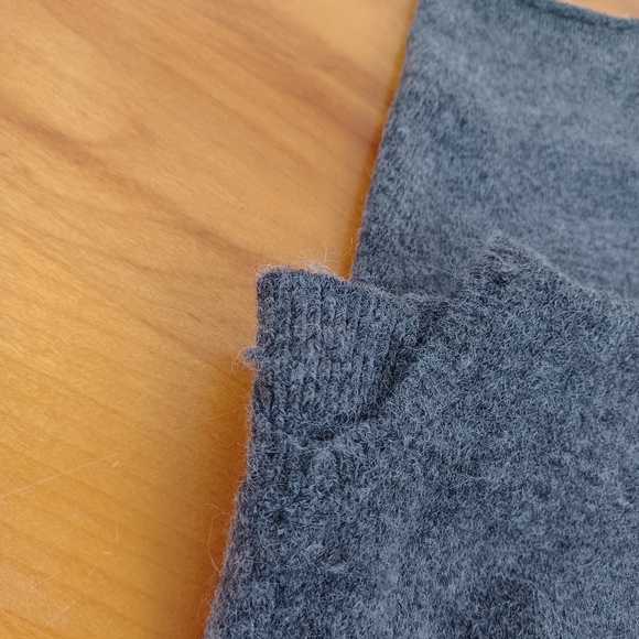 ASTR Sweater Midi Dress Size M Color Charcoal Off The Shoulder Slit Women - Picture 11 of 13